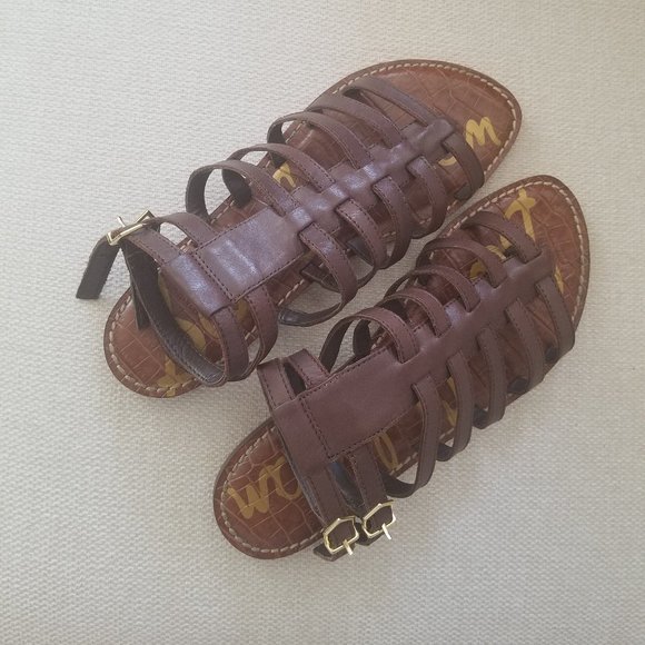 Sam Edelman Women's Dark Brown Gladiator Sandal - Picture 2 of 8